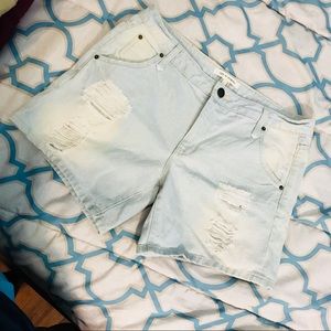 Denim shorts